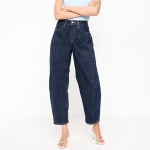 Old Navy Barrel Leg Classic Blue Women's Jeans
